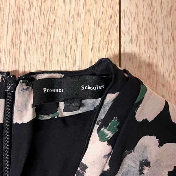 Proenza Schuler Pansy Print Silk Georgette Midi Dress - Picture 7 of 10